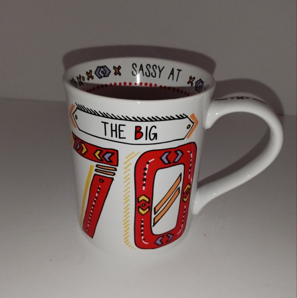 🆕70th Birthday Mug "Sassy At 70"  - "Our Name is Mud" Brand